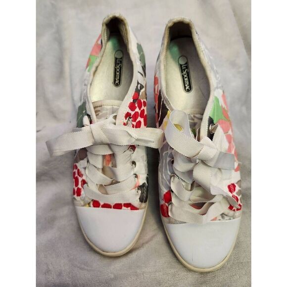 LeSportsac Flower Sneakers! Flower Power Size 8 - Picture 1 of 5